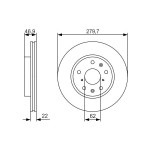 BOSCH Bremsscheibe