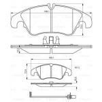 BOSCH Bremsbelagsatz, Scheibenbremse