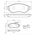 BOSCH Bremsbelagsatz, Scheibenbremse