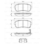 BOSCH Bremsbelagsatz, Scheibenbremse