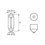 BOSCH Glühlampe, Kennzeichenleuchte