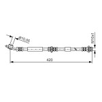 BOSCH Bremsschlauch