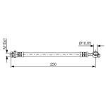 BOSCH Bremsschlauch