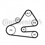 CONTINENTAL CTAM Keilrippenriemensatz