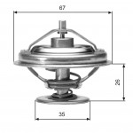 GATES Thermostat, Kühlmittel