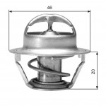 GATES Thermostat, Kühlmittel