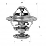 GATES Thermostat, Kühlmittel