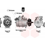 VAN WEZEL Kompressor, Klimaanlage