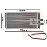 VAN WEZEL Wärmetauscher, Innenraumheizung