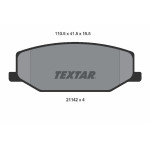 TEXTAR Bremsbelagsatz, Scheibenbremse