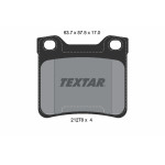 TEXTAR Bremsbelagsatz, Scheibenbremse