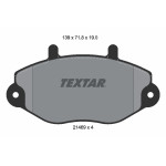 TEXTAR Bremsbelagsatz, Scheibenbremse