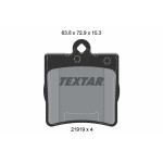 TEXTAR Bremsbelagsatz, Scheibenbremse