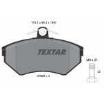 TEXTAR Bremsbelagsatz, Scheibenbremse