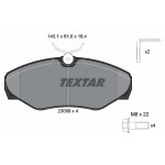 TEXTAR Bremsbelagsatz, Scheibenbremse