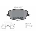 TEXTAR Bremsbelagsatz, Scheibenbremse