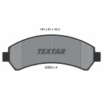 TEXTAR Bremsbelagsatz, Scheibenbremse