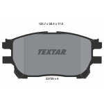 TEXTAR Bremsbelagsatz, Scheibenbremse