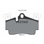 TEXTAR Bremsbelagsatz, Scheibenbremse