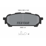 TEXTAR Bremsbelagsatz, Scheibenbremse