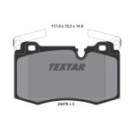 TEXTAR Bremsbelagsatz, Scheibenbremse