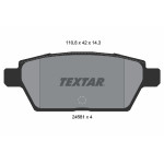 TEXTAR Bremsbelagsatz, Scheibenbremse
