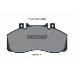 TEXTAR Bremsbelagsatz, Scheibenbremse