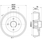 TEXTAR Bremstrommel