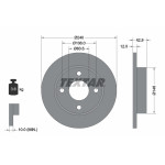 TEXTAR Bremsscheibe