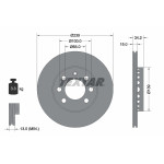 TEXTAR Bremsscheibe