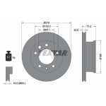 TEXTAR Bremsscheibe