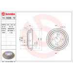 BREMBO Bremstrommel