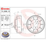 BREMBO Bremstrommel