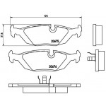 BREMBO Bremsbelagsatz, Scheibenbremse