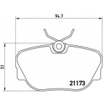 BREMBO Bremsbelagsatz, Scheibenbremse