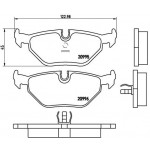 BREMBO Bremsbelagsatz, Scheibenbremse