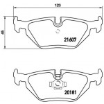 BREMBO Bremsbelagsatz, Scheibenbremse