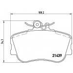 BREMBO Bremsbelagsatz, Scheibenbremse