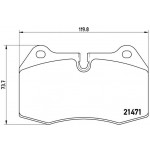 BREMBO Bremsbelagsatz, Scheibenbremse