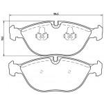 BREMBO Bremsbelagsatz, Scheibenbremse