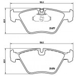 BREMBO Bremsbelagsatz, Scheibenbremse