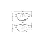 BREMBO Bremsbelagsatz, Scheibenbremse