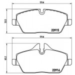 BREMBO Bremsbelagsatz, Scheibenbremse