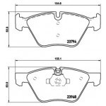 BREMBO Bremsbelagsatz, Scheibenbremse