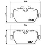 BREMBO Bremsbelagsatz, Scheibenbremse