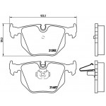 BREMBO Bremsbelagsatz, Scheibenbremse