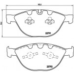 BREMBO Bremsbelagsatz, Scheibenbremse