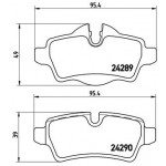 BREMBO Bremsbelagsatz, Scheibenbremse