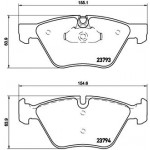BREMBO Bremsbelagsatz, Scheibenbremse