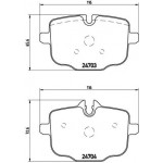 BREMBO Bremsbelagsatz, Scheibenbremse